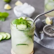 Low Carb Cucumber Mojitos
