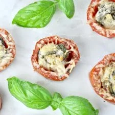 Oven Roasted Basil Parmesan Tomatoes