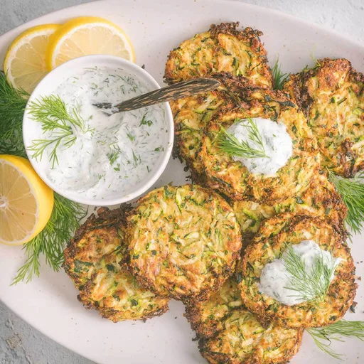 Crispy Air Fryer Zucchini Fritters