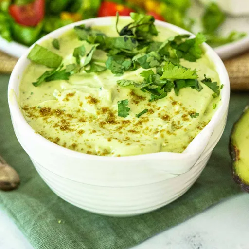 Avocado Crema with Lime and Cilantro