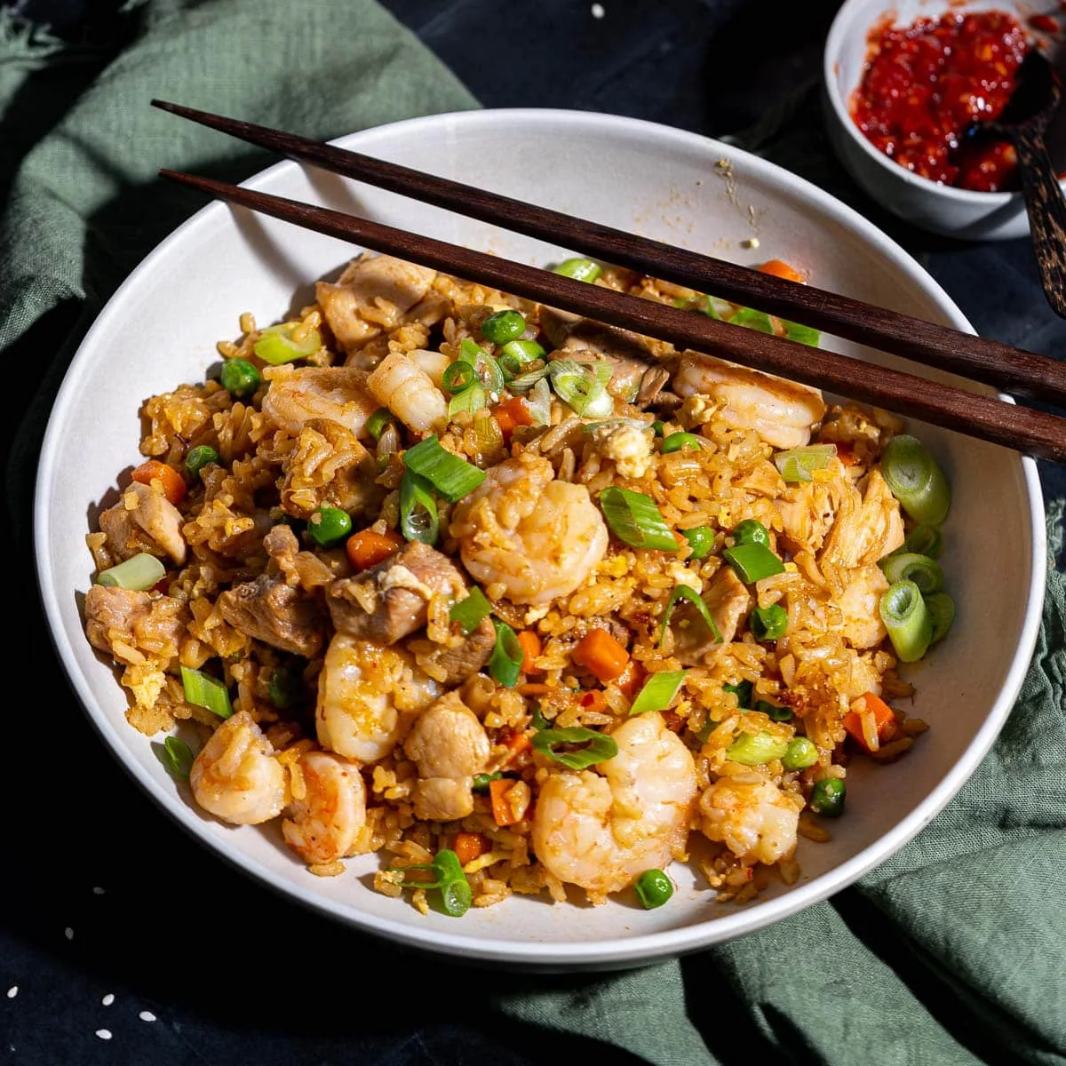 Shrimp and Chicken Fried Rice