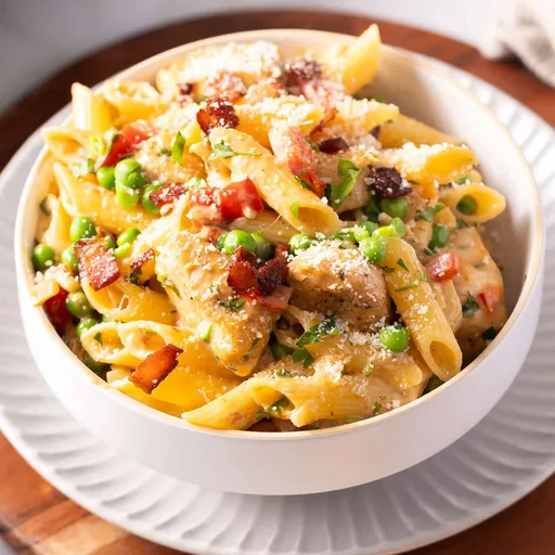 Pasta picante de pollo al chipotle