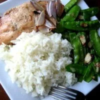 Arroz aromatizado con jengibre