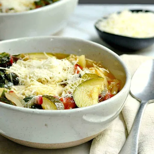 Roasted Vegetable Minestrone Soup