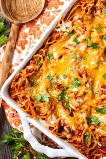 Easy Southern Baked Spaghetti