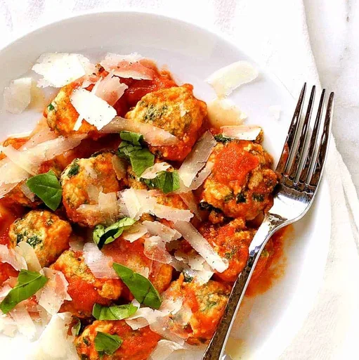 Swiss Chard and Spinach Gnudi with Garlicky Tomato Sauce
