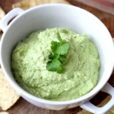 Edamame Hummus with Cilantro