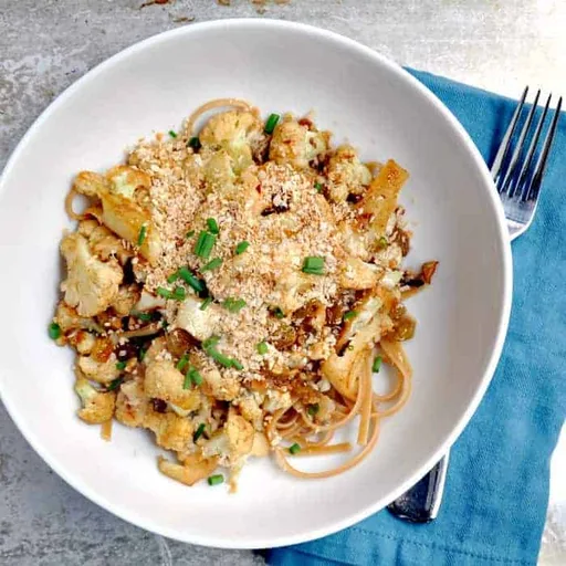 Linguine with Cauliflower Anchovies and Raisins