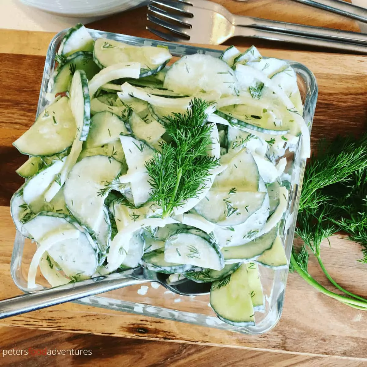 Mizeria - Creamy Cucumber Salad