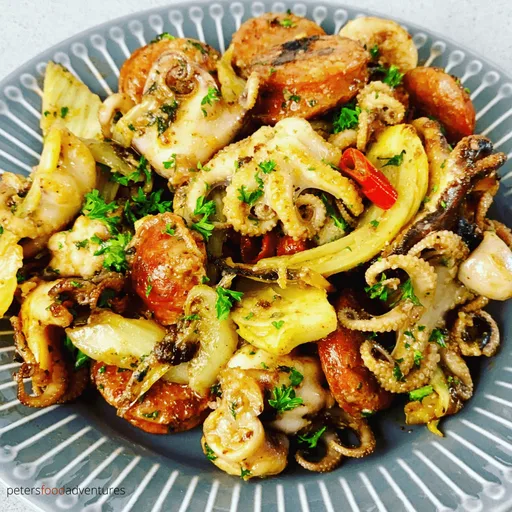 Receta de pulpo pequeño