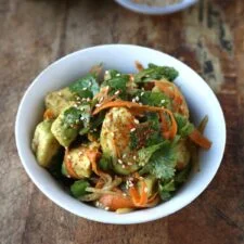 Avocado Carrot Salad With Ponzu