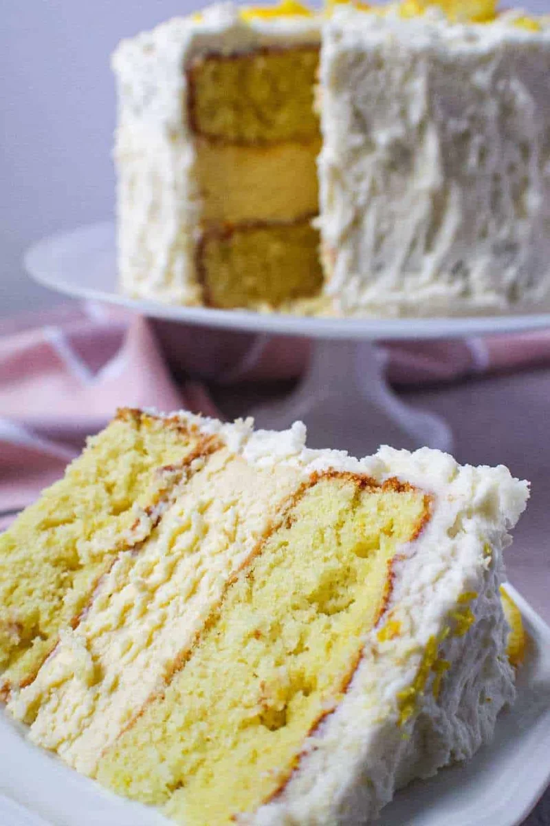 Lemon Cheesecake Layer Cake