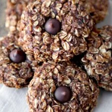 No Bake Oatmeal Cookies (Healthier)