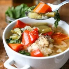 Sopa de Pollo en Olla de Cocción Lenta