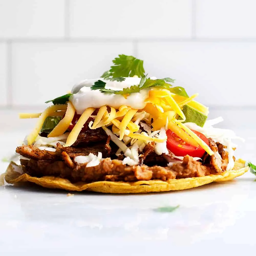 Easy Carnitas Tostadas