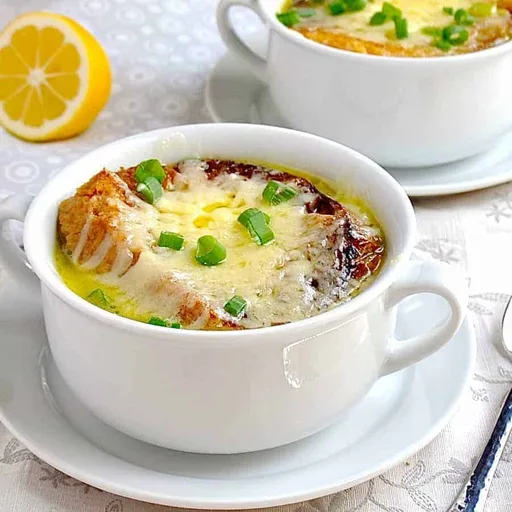 Spring Leek Soup with Gruyere Toasts