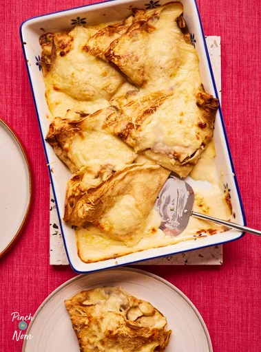 Crepes salados de pollo y champiñones con queso | Apto para adelgazar