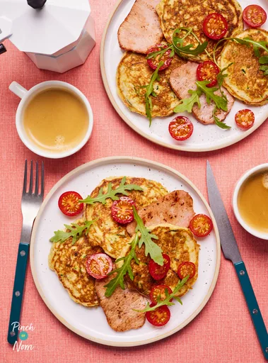 Cheesy Courgette Pancakes | Slimming & Weight Watchers Friendly