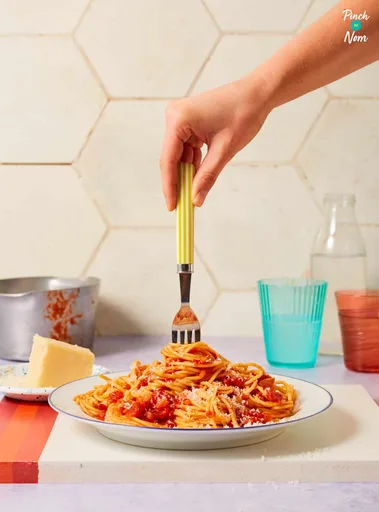 Spaghetti Amatriciana | Slimming & Weight Watchers Friendly