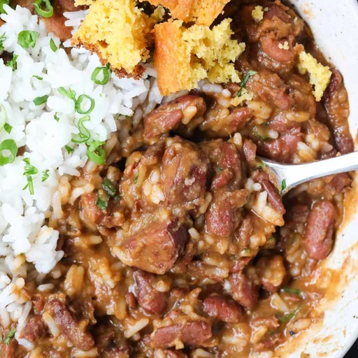 Alubias rojas con arroz al estilo de Luisiana