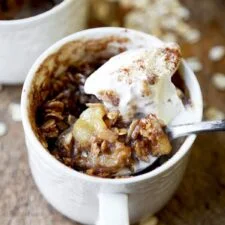 Apple Crumble Mug Cake