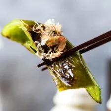 Pimientos morrones a la parrilla al estilo japonés