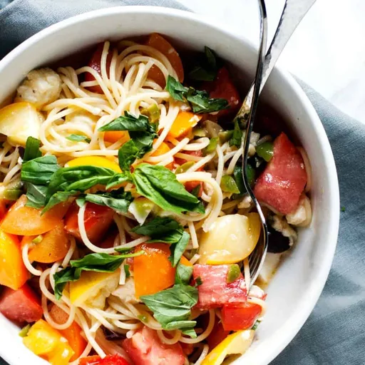 Checca Sauce with Spaghetti