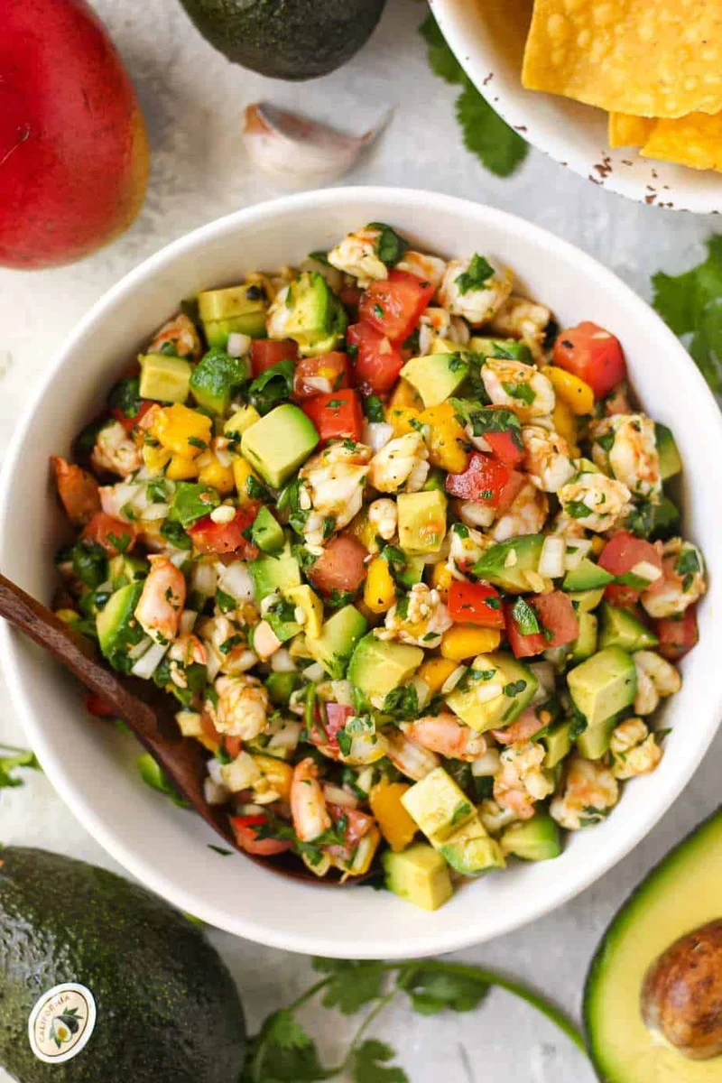 Avocado, Shrimp and Mango Ceviche