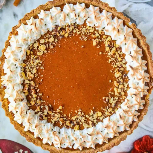 Tarta de calabaza con merengue