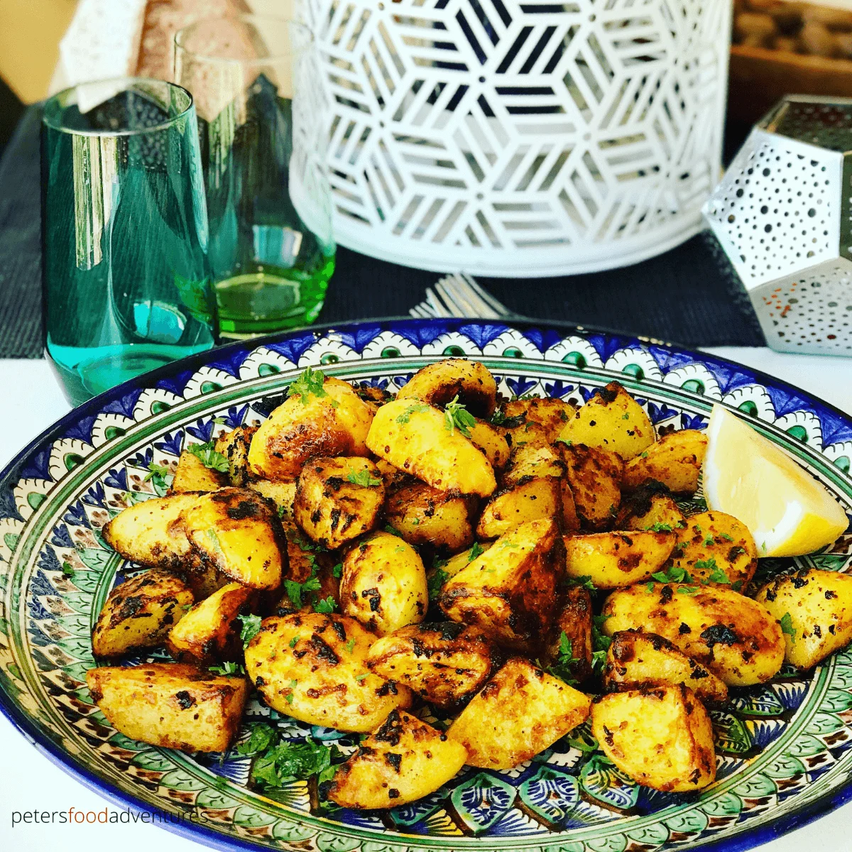 Patatas asadas crujientes a la marroquí