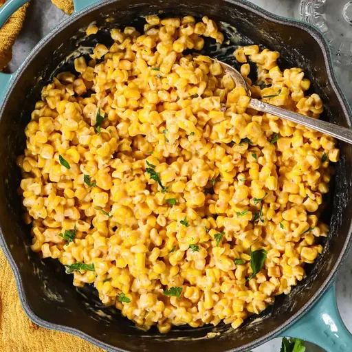 Maíz a la sartén con mantequilla y miel picante