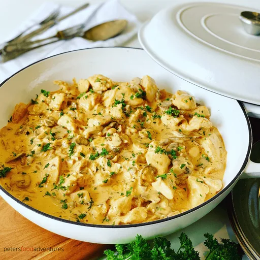 Creamy Chicken Stroganoff