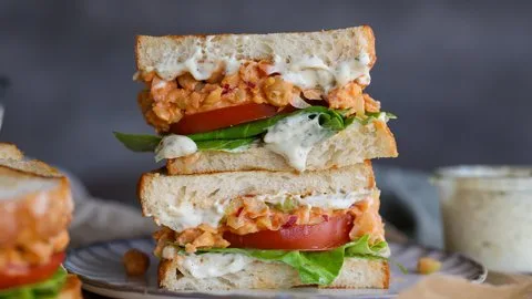 Buffalo Chickpea Sandwich