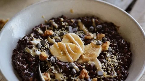 Chocolate Banana Buckwheat Porridge
