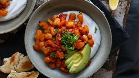 Harissa Spiced Beans