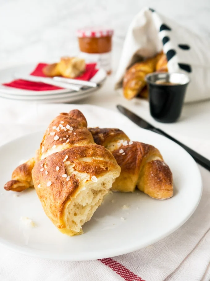 Easy Homemade Pretzel Croissants (Laugencroissants)