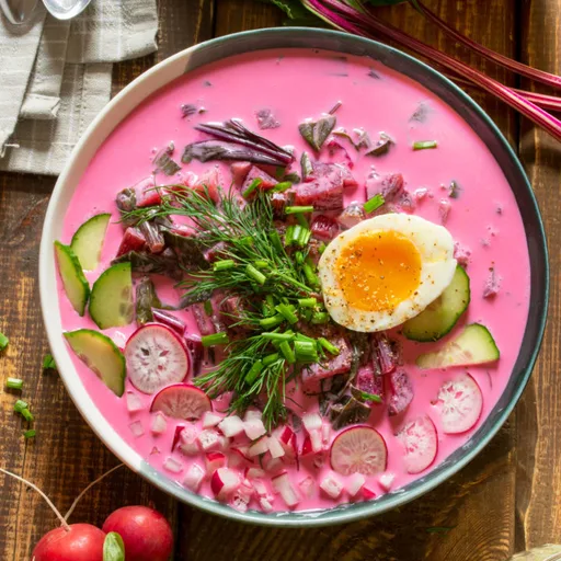 Polish-style Cold Beet Soup (Chłodnik Litewski)