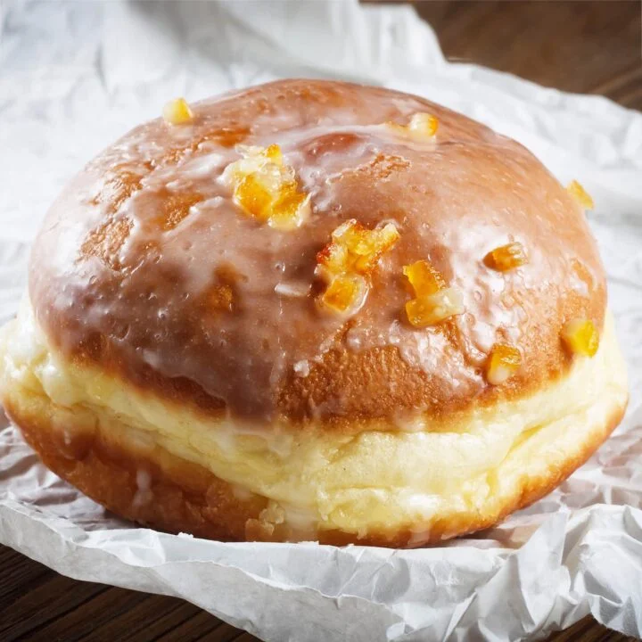 Polish Pączki Doughnuts with Rose Petal Preserves