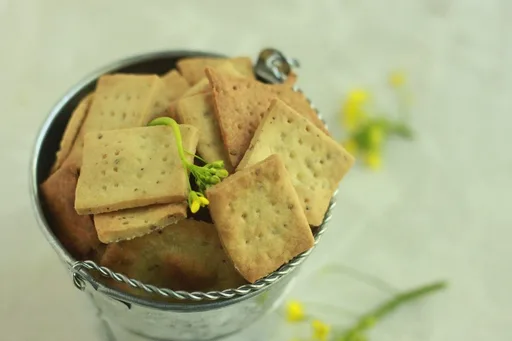 Whole Wheat Carom Seed Crackers
