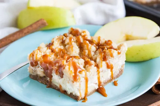 Caramel Apple Cheesecake Bars
