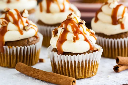 Pumpkin Cupcakes with Brown Butter Frosting