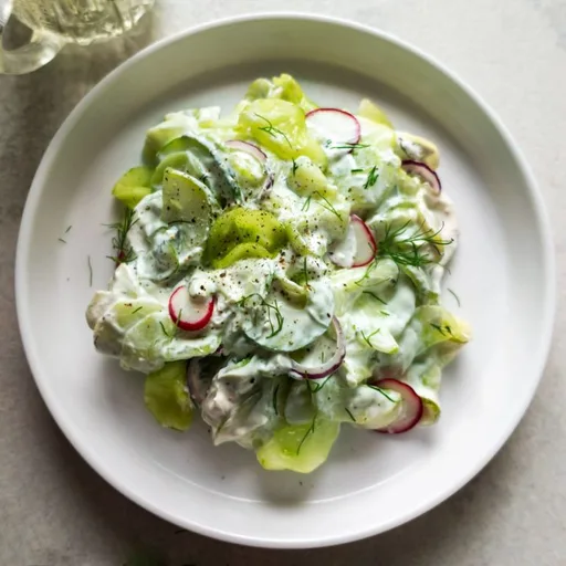 Mizeria: Polish Cucumber Salad with Sour Cream