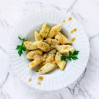 Kopytka: Polish Potato Dumpling with Melted Butter and Breadcrumbs Topping