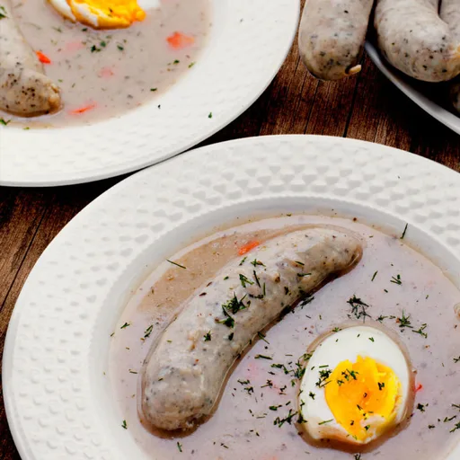 Polish White Borscht on Pork Ribs and Fermented Wheat Starter