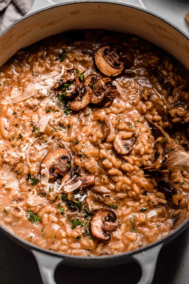The BEST Mushroom Risotto