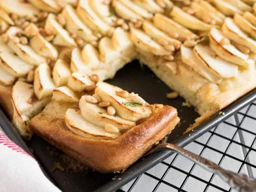 Receta de tarta de manzana con mantequilla de canela