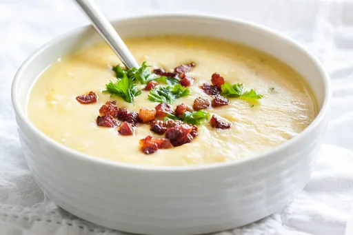 Sopa fácil de patata y bacon