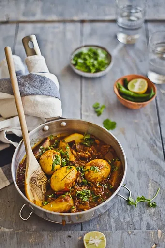 Curry picante de huevo