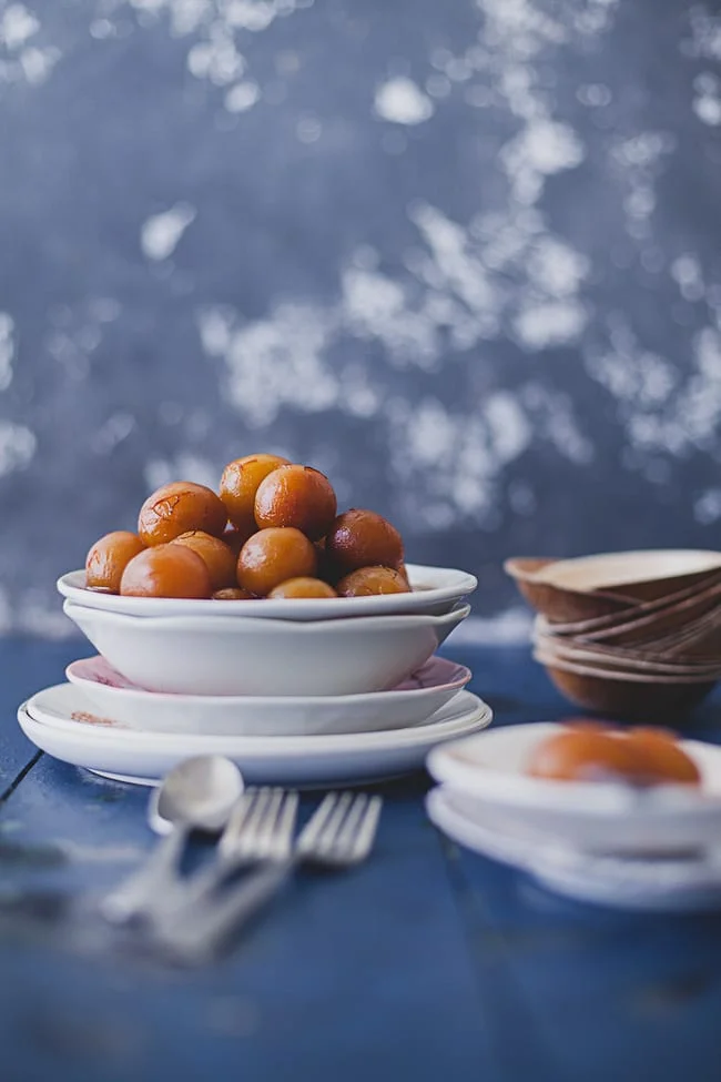 Gulab Jamun con boniatos