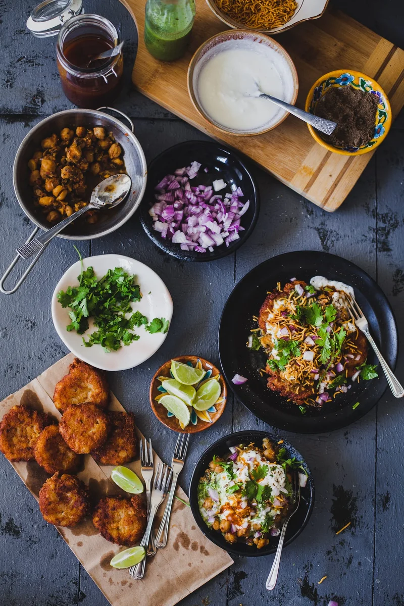 Aloo Tikki Chaat